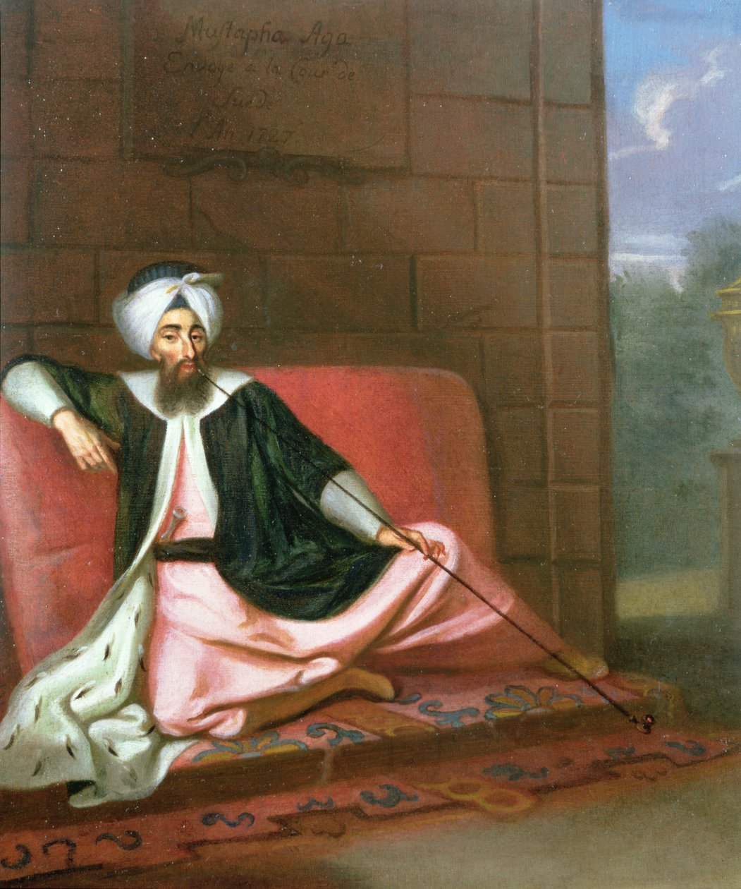 Portrait de Mustapha Aga, émissaire à la cour suédoise, 1727 - George Engelhardt Schroeder