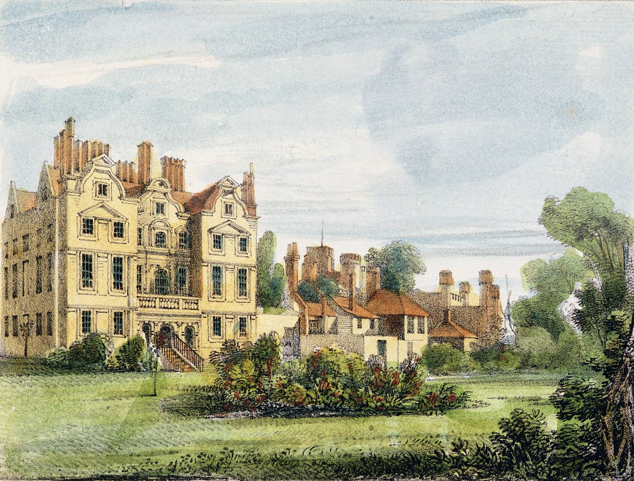 Façade nord, ancien palais, depuis le jardin de la reine, planche 5 de 