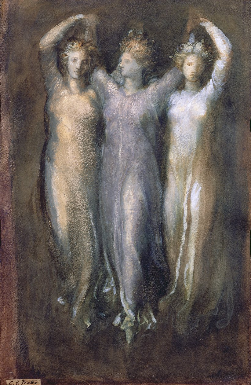 Étude classique avec trois formes féminines - George Frederick Watts