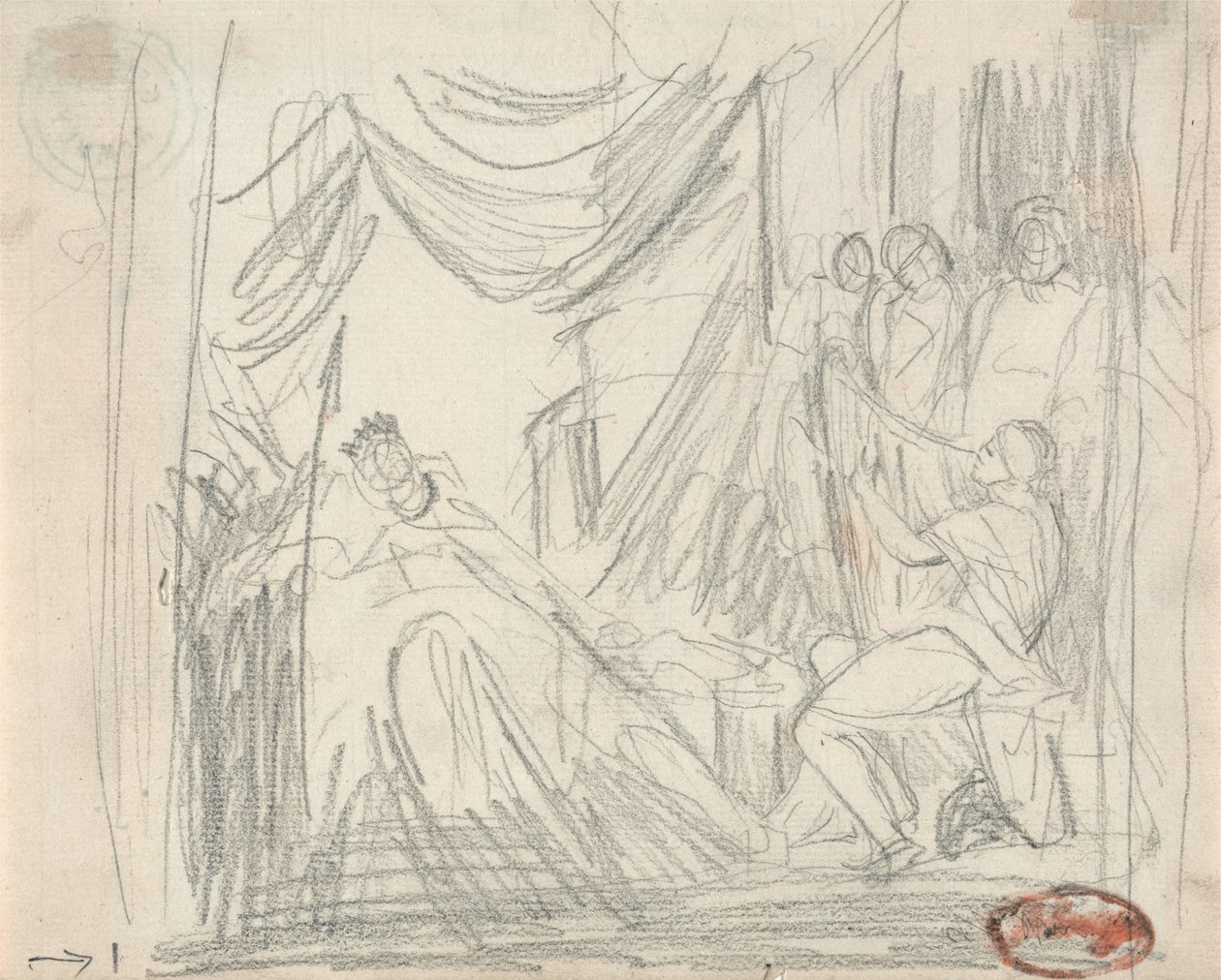David et Saül - George Romney