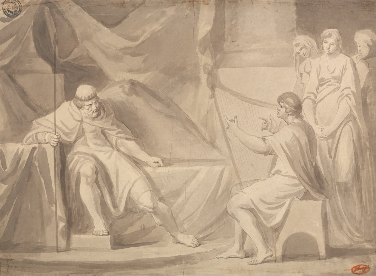 David devant Saül - George Romney