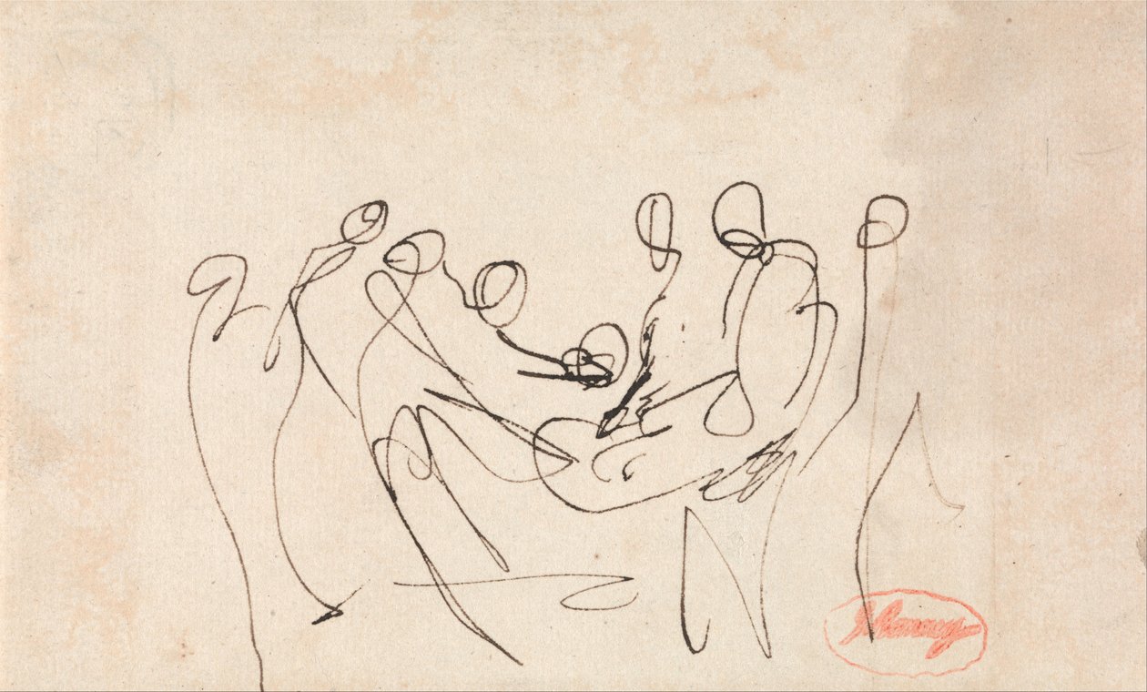 Figures portant une autre figure - George Romney