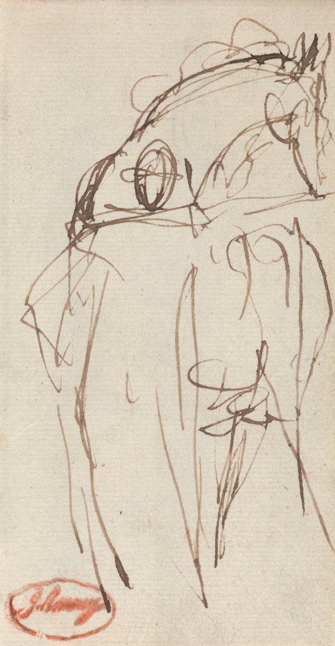 Homme et cheval - George Romney