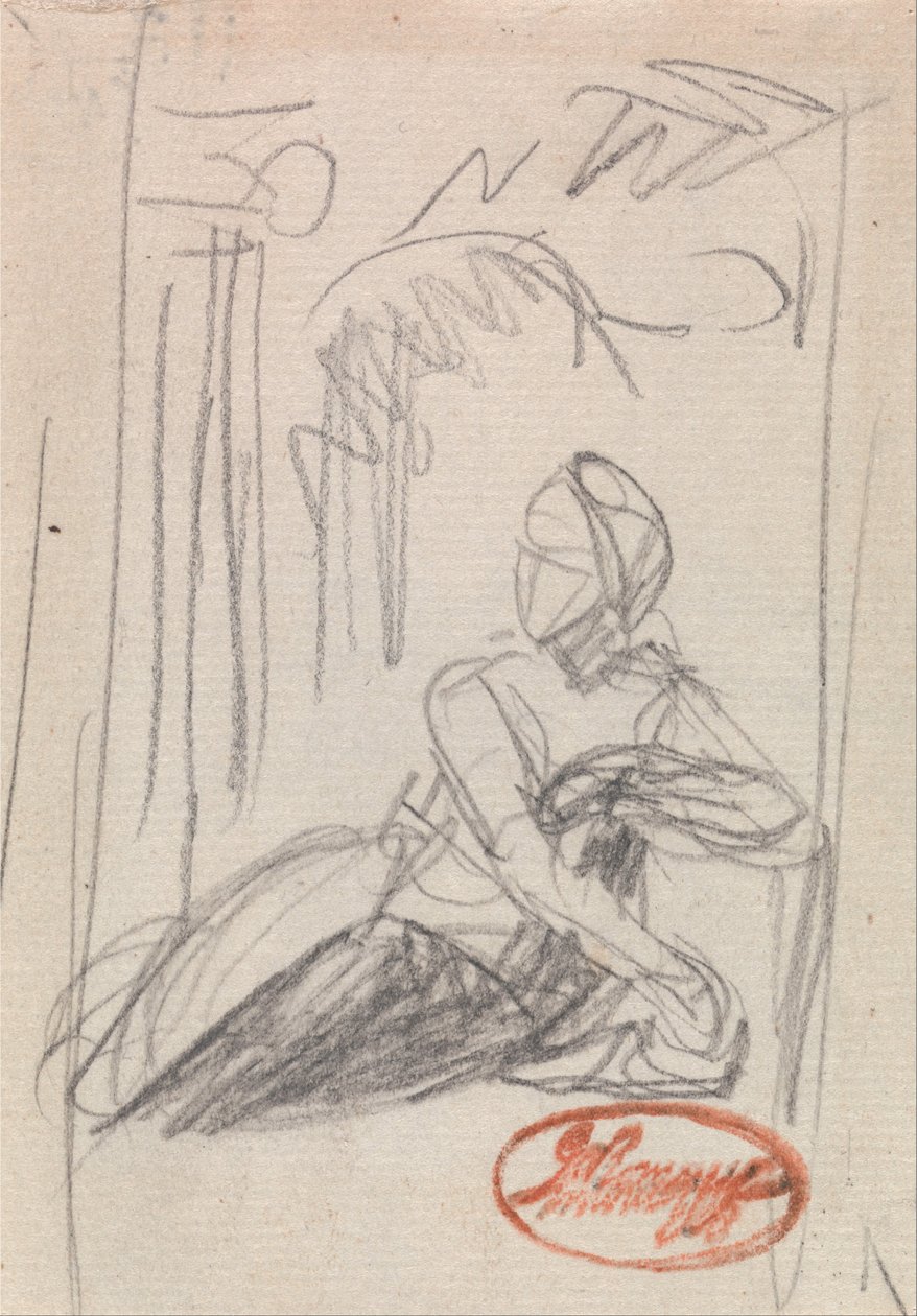Figure féminine allongée - George Romney