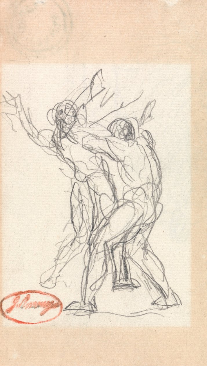 Deux hommes se battant - George Romney