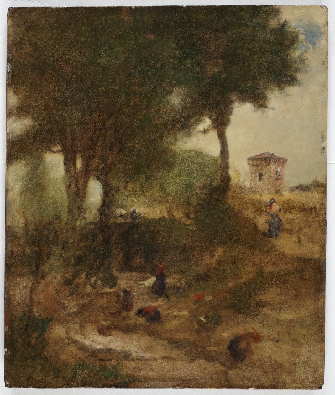 Croquis pour Jour de Lessive près de Pérouse, 1873 - George Inness