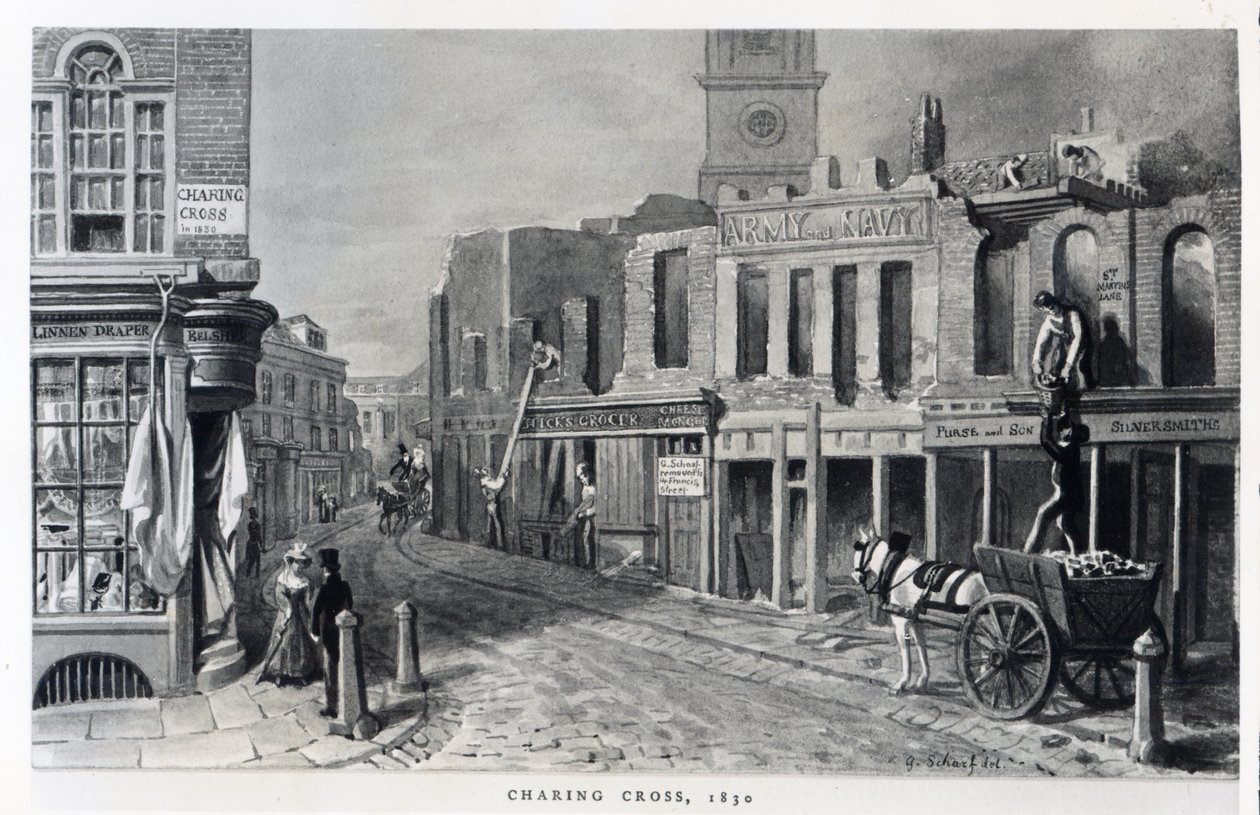 Charing Cross, 1830 - George Snr Scharf