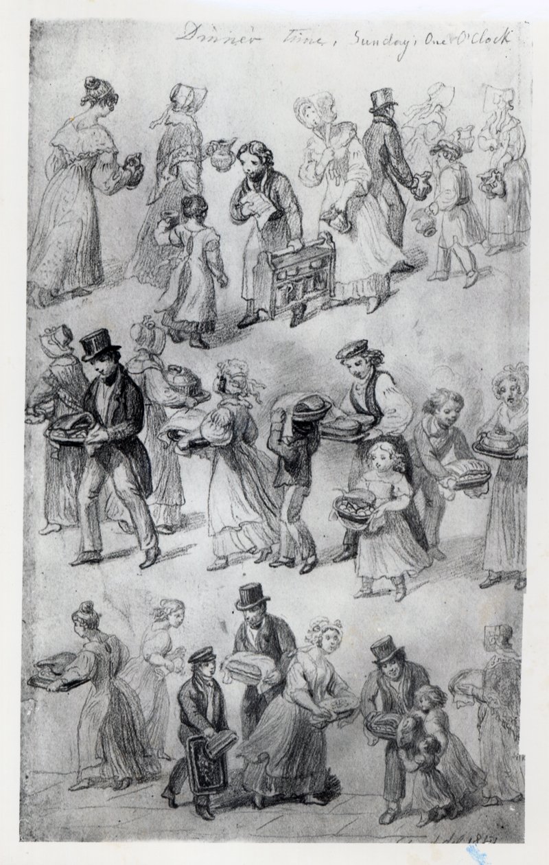 Livraison du dîner, 1841 - George Snr Scharf