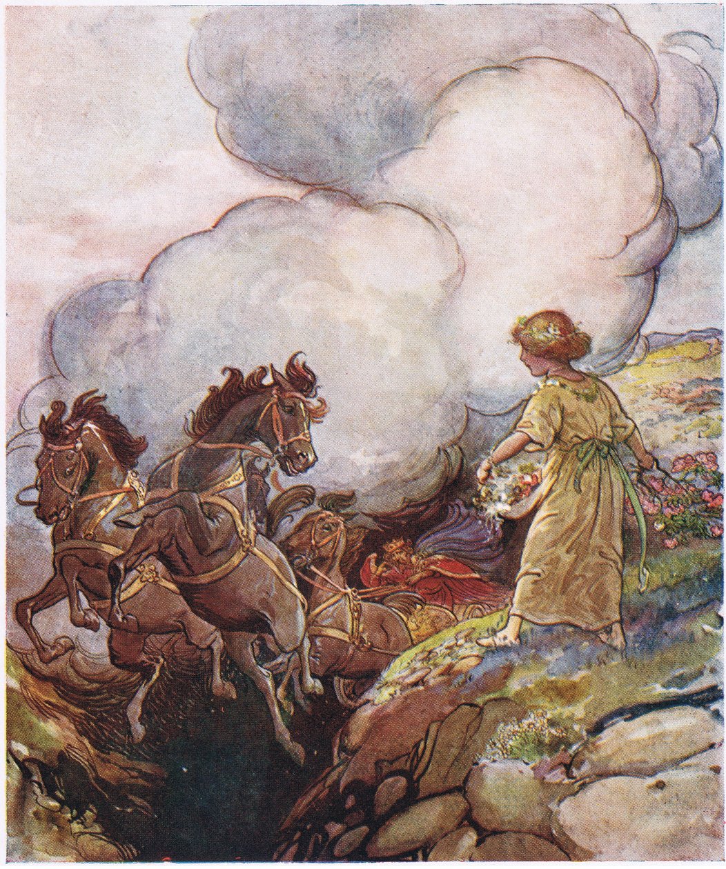 Les graines de grenade : Elle a couru avec une équipe de quatre chevaux noirs, avec un splendide char doré - George Soper