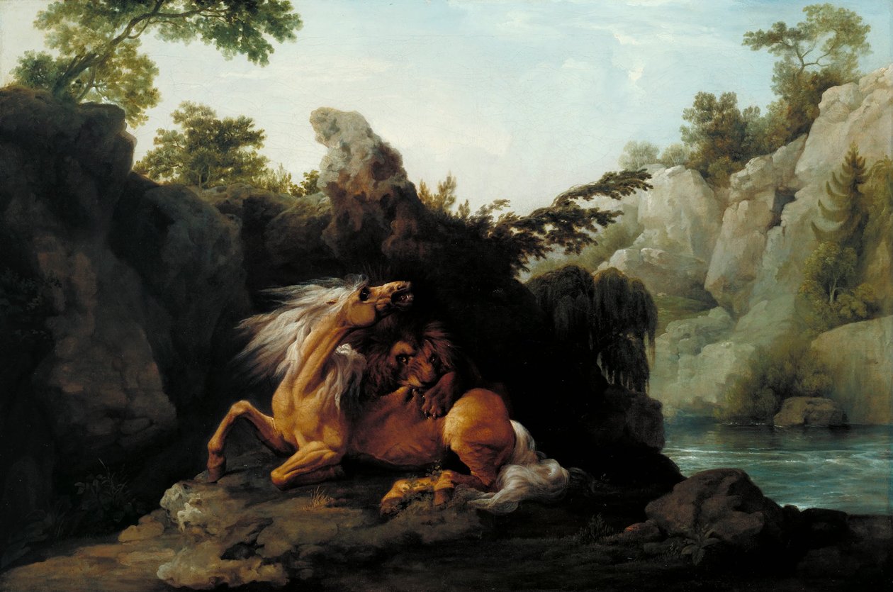Cheval dévoré par un lion - George Stubbs