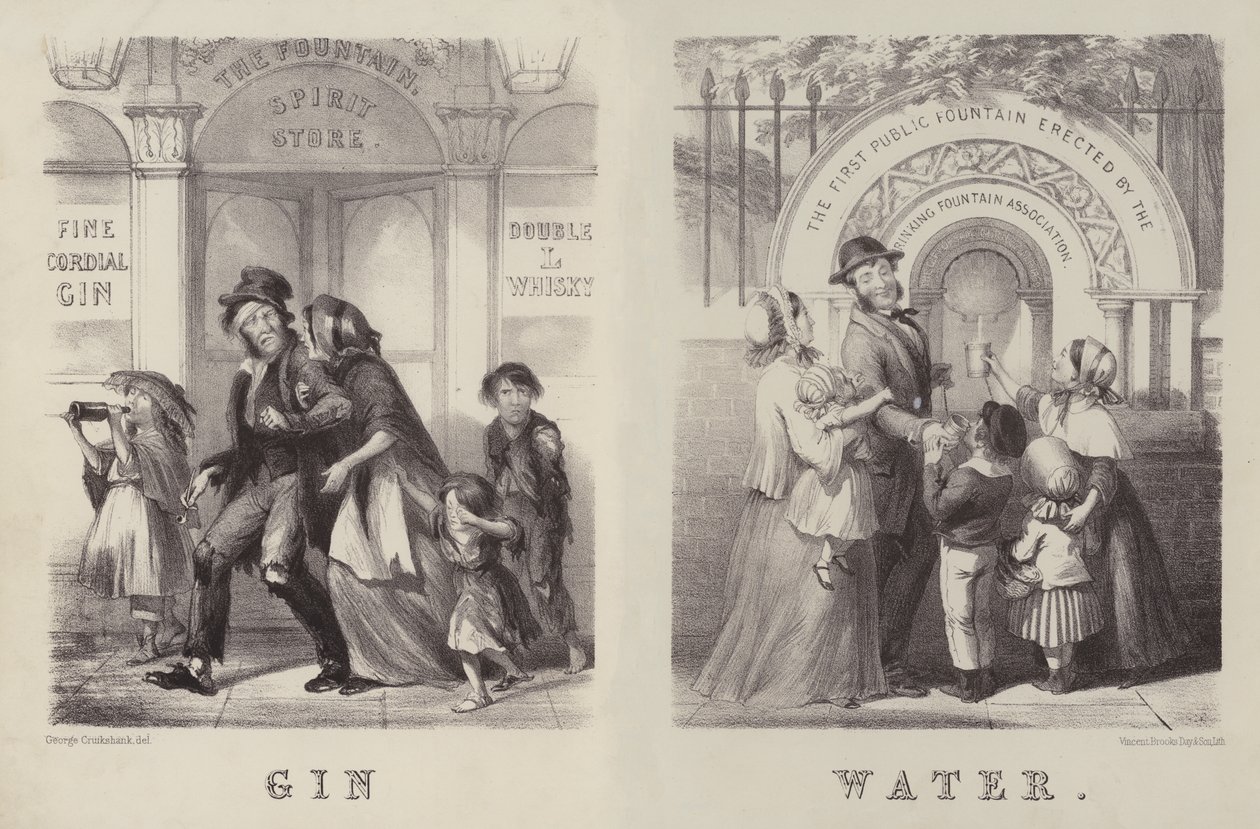 Gin et eau - George (after) Cruikshank