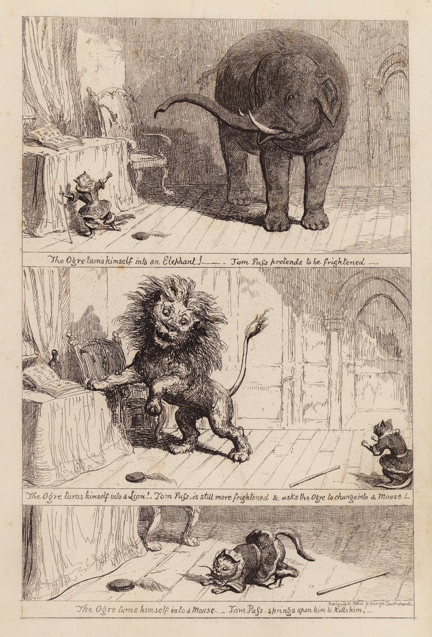 Le Chat Botté (gravure) - George (after) Cruikshank