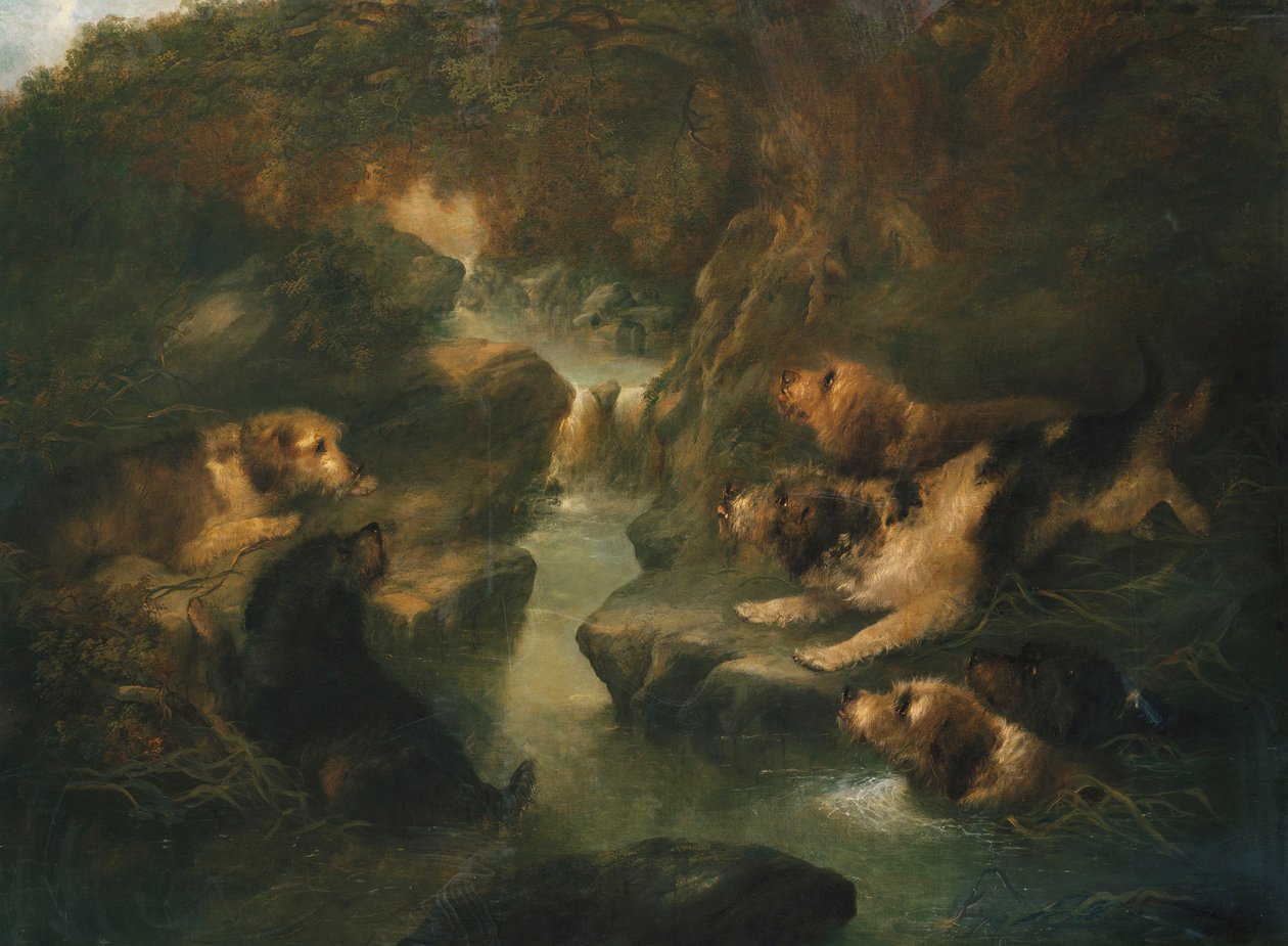 Chasse à la loutre, 1867 - George Armfield