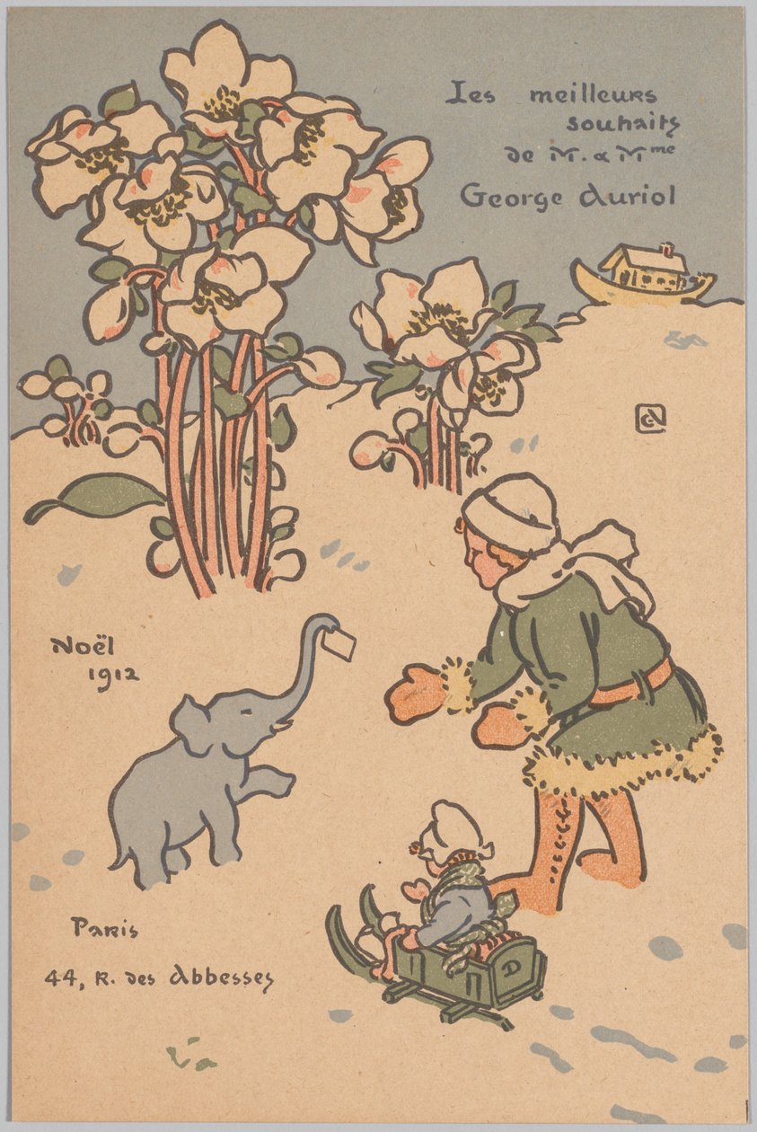 Noël (Carte de vœux) - George Auriol