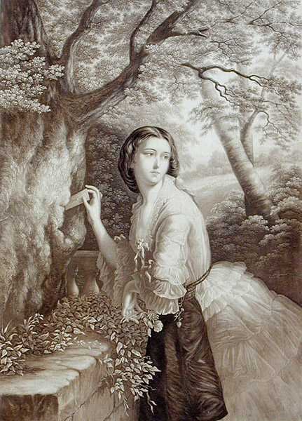Boîte à lettres des amoureux - George Baxter