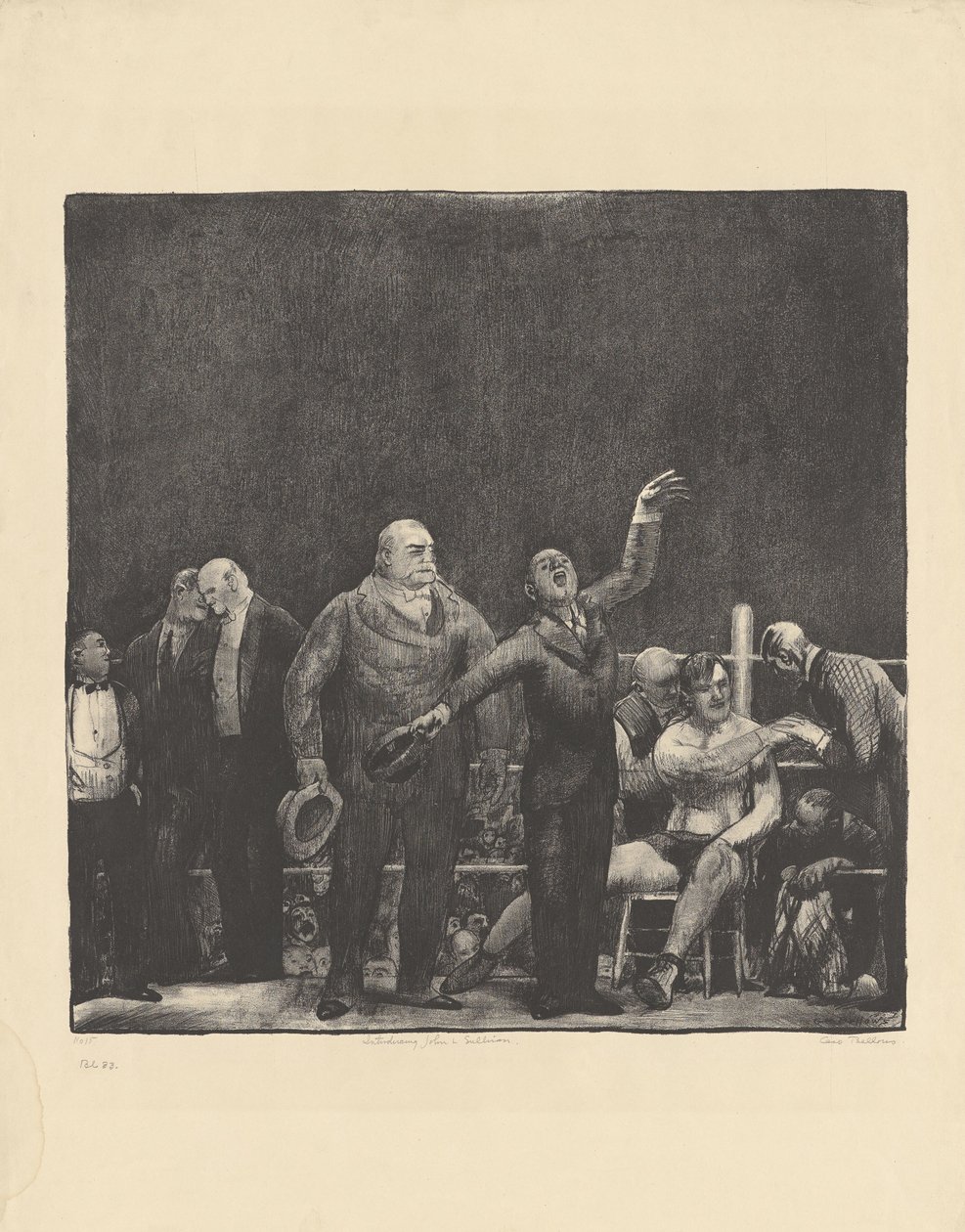 Présentation de John L. Sullivan - George Bellows