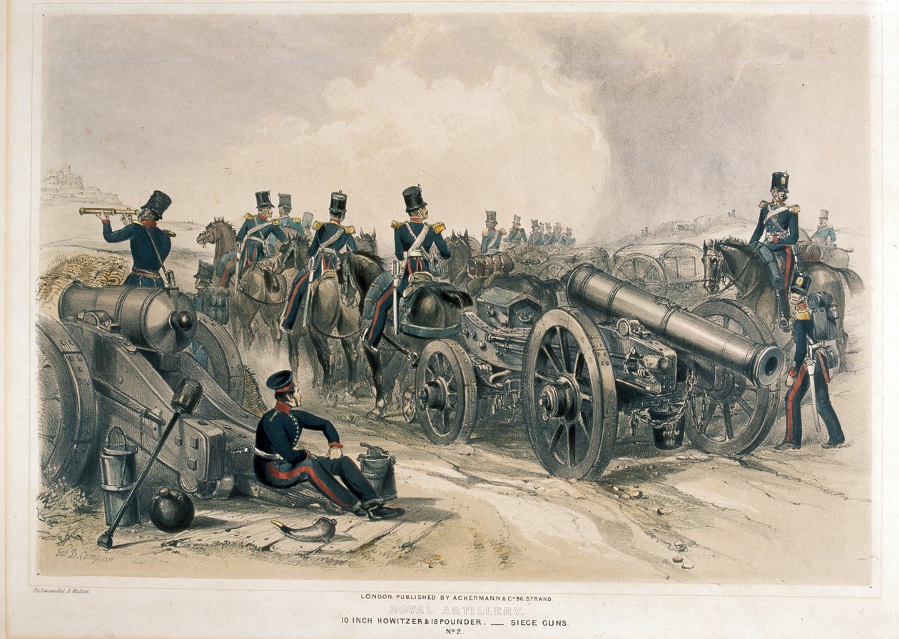 Artillerie royale, canons de siège - George Bryant (after) Campion