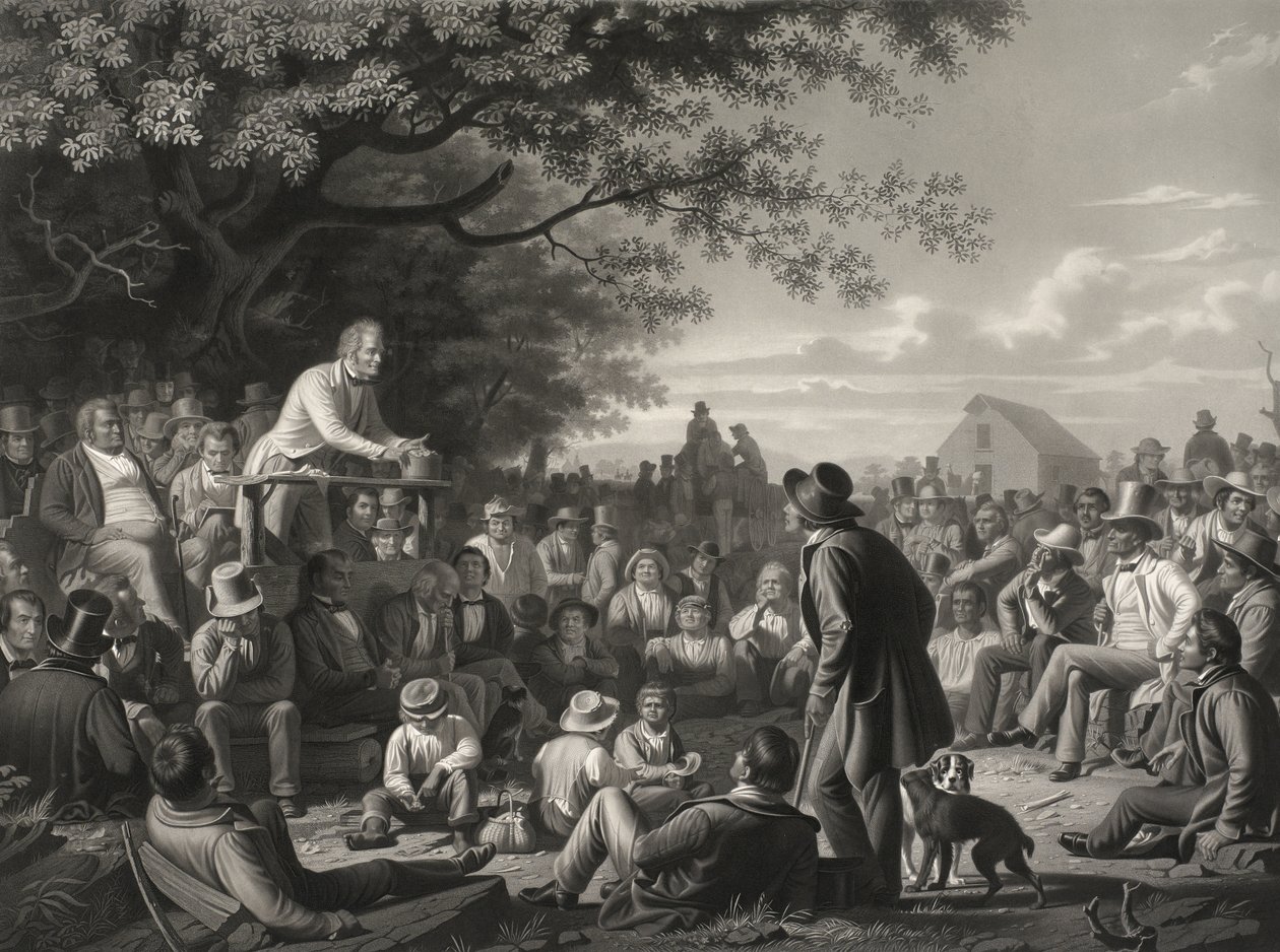 Discours sur une souche - George Caleb Bingham