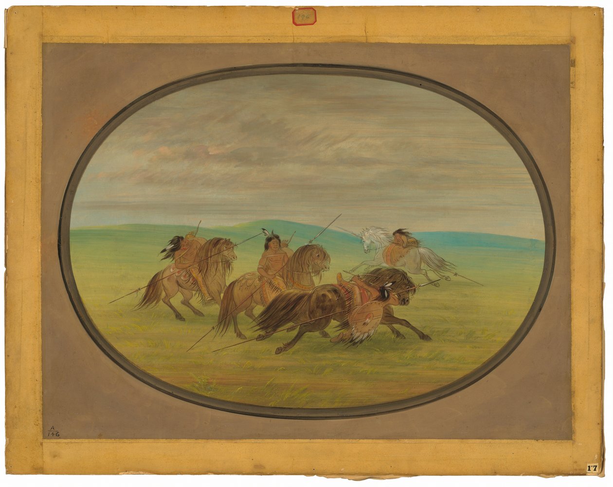 Équitation Comanche - George Catlin