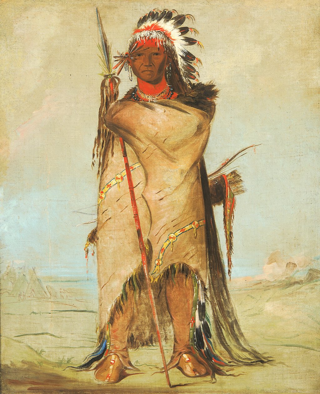 Hó-ra-tó-a, un brave - George Catlin