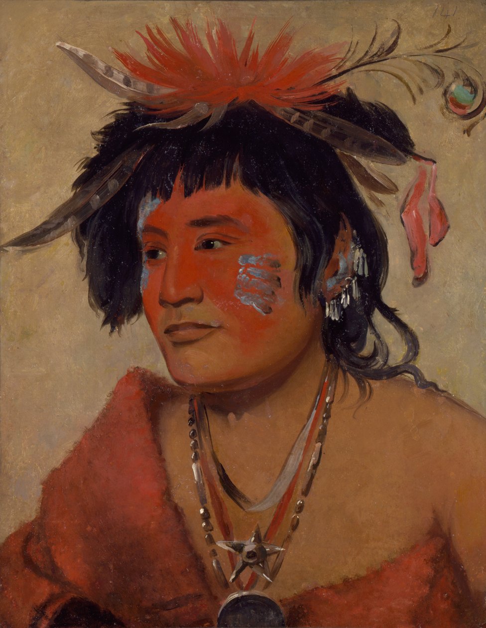 Pah-shee-náu-shaw, un guerrier, 1831 - George Catlin