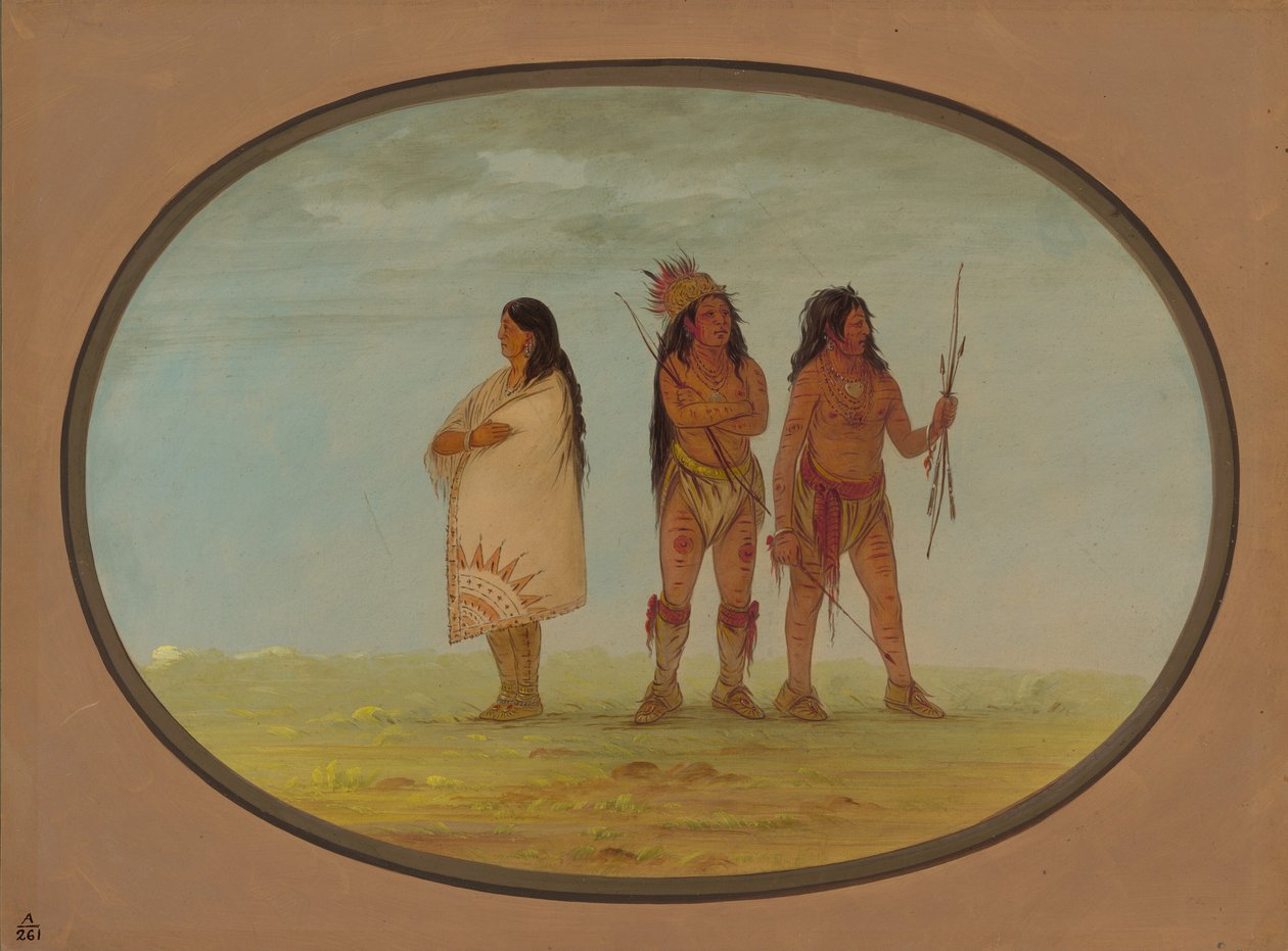 Trois Indiens Navajo, 1861-1869 - George Catlin