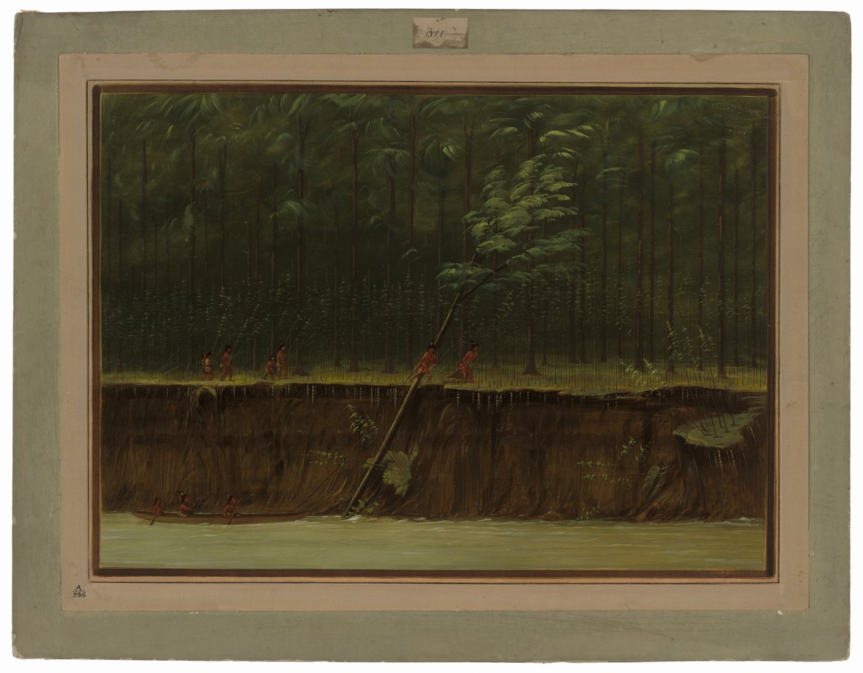 Vue du bas Mississippi - George Catlin