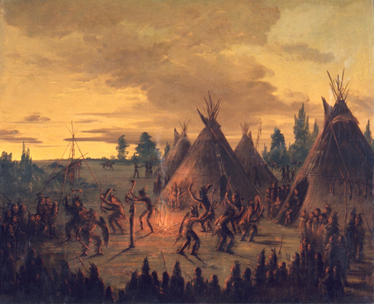 Danse de guerre, Sioux, 1845-1848 - George Catlin