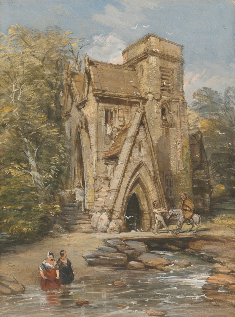 Un moulin de monastère - George Cattermole