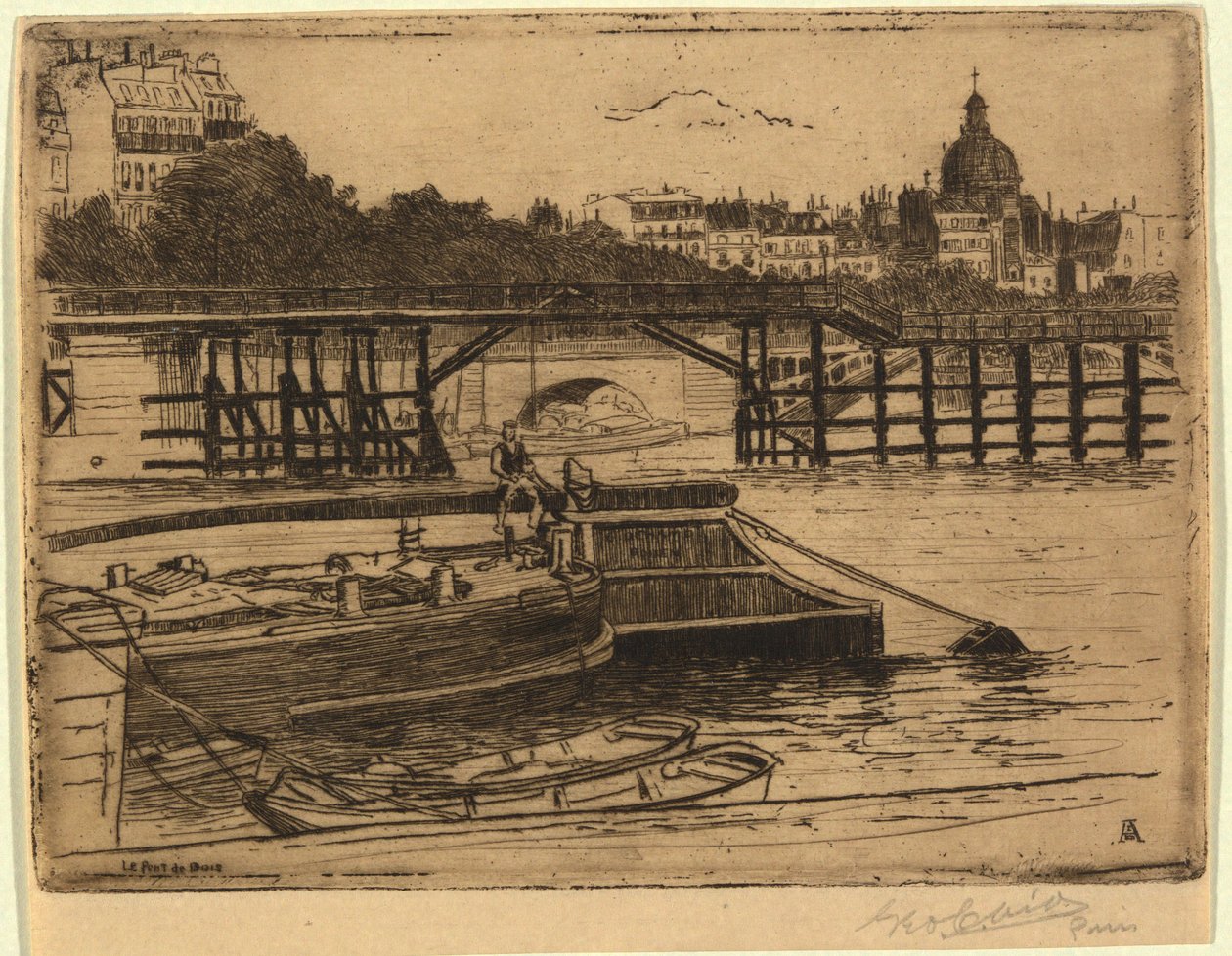 Le Pont de Bois - George Charles Aid