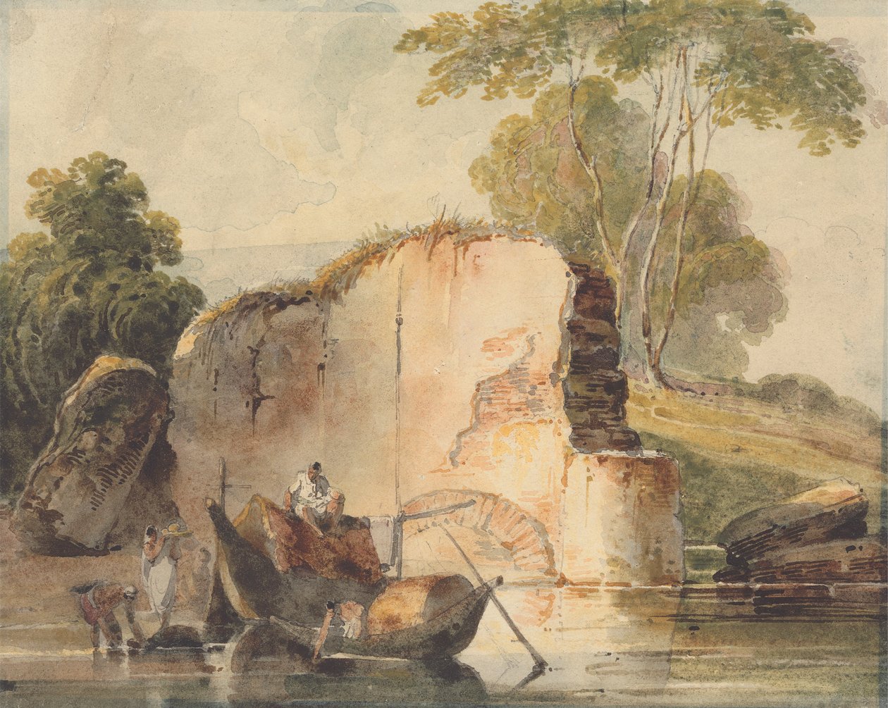 Scène de rivière - George Chinnery
