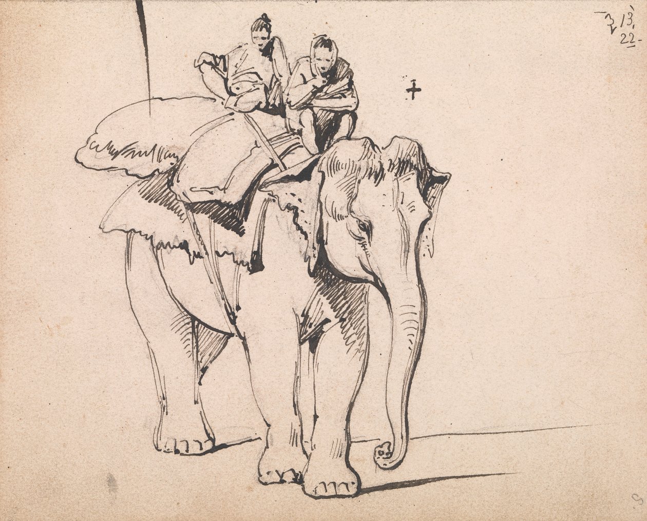 Un éléphant - George Chinnery