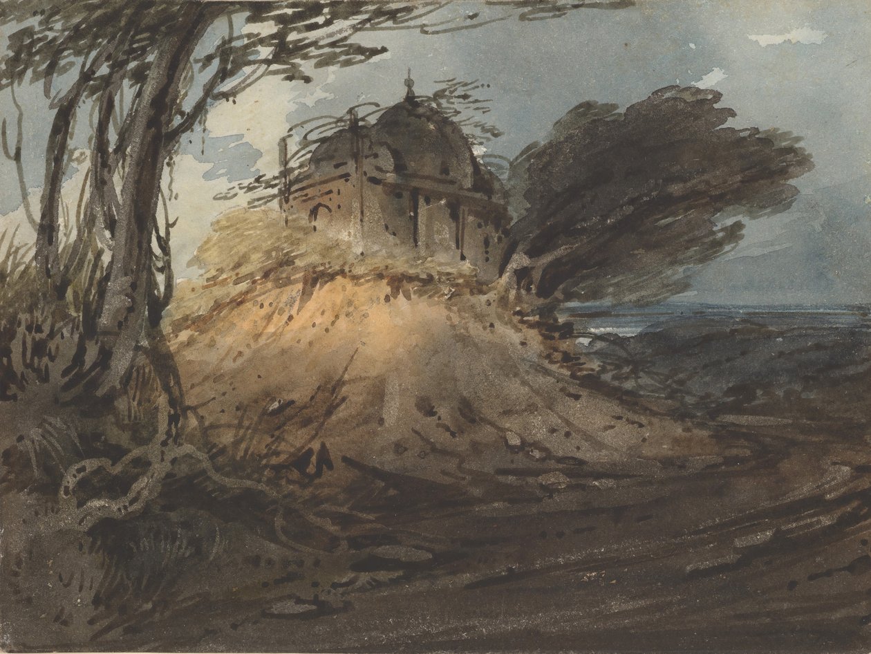 Temple indien, vers 1808-12 - George Chinnery