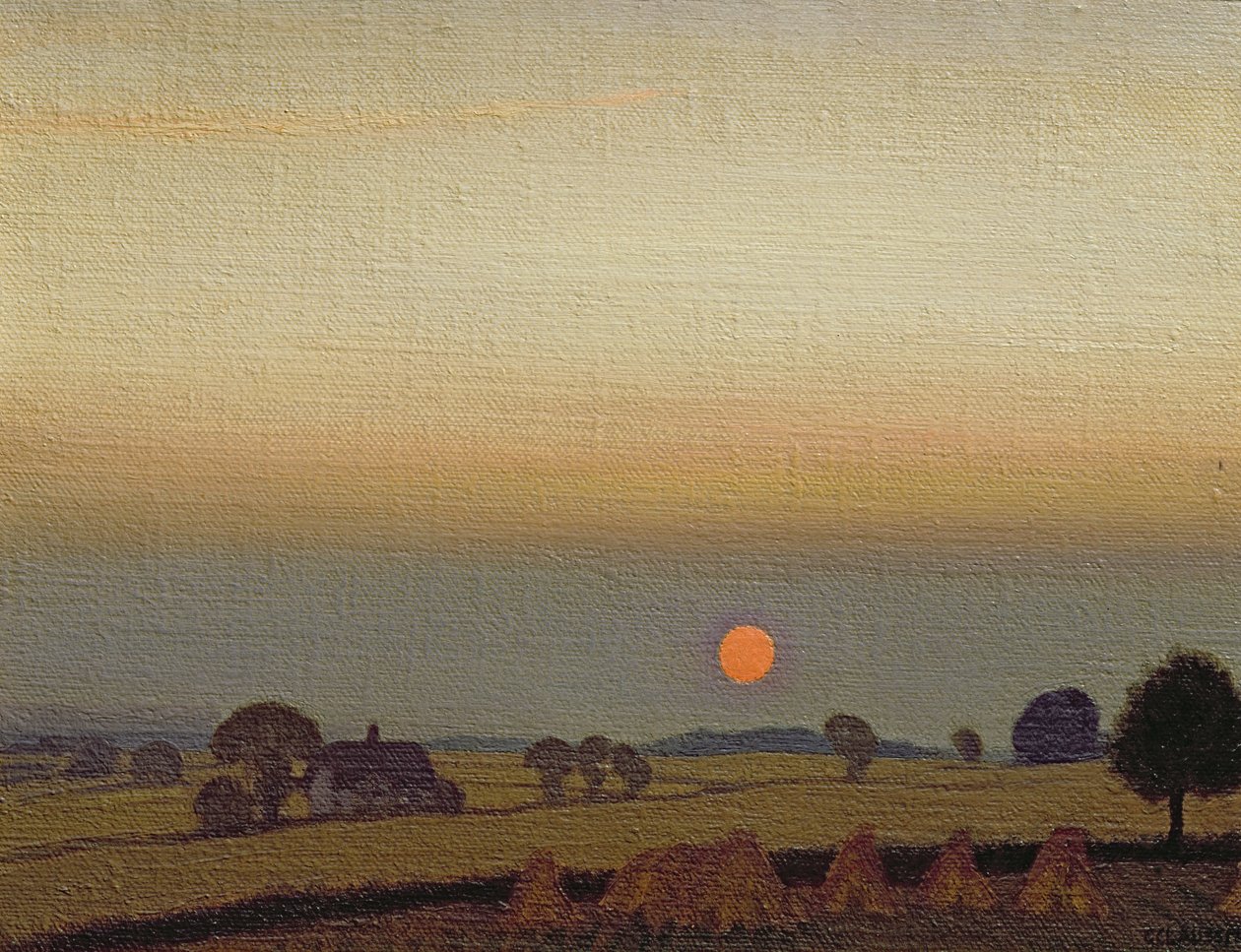 Coucher de soleil - George Clausen