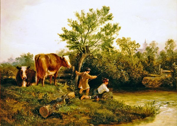 Jeunes pêcheurs - George Cole