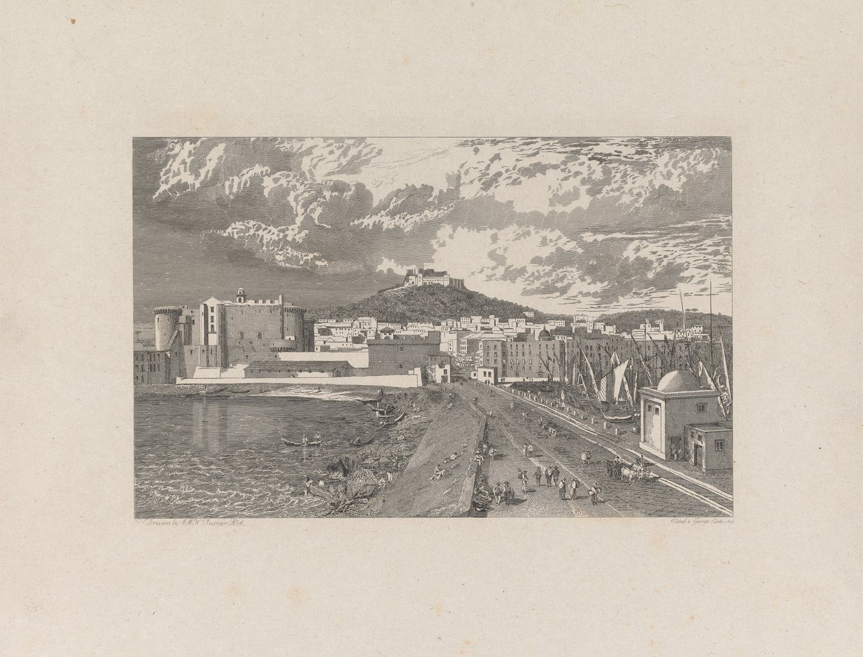 Naples, depuis le Mole - George Cooke