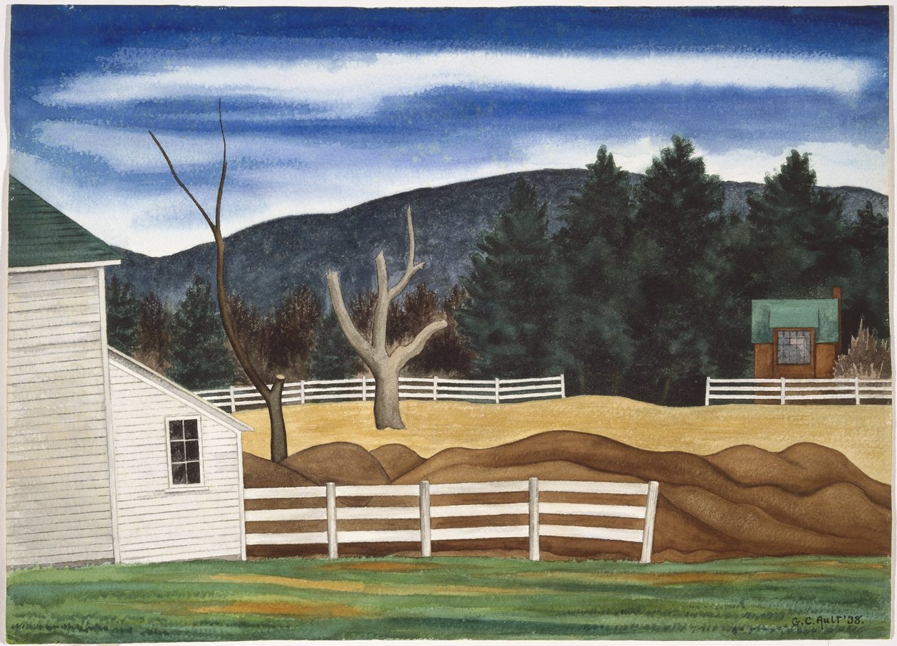 Paysage de Woodstock, mars - George Copeland Ault
