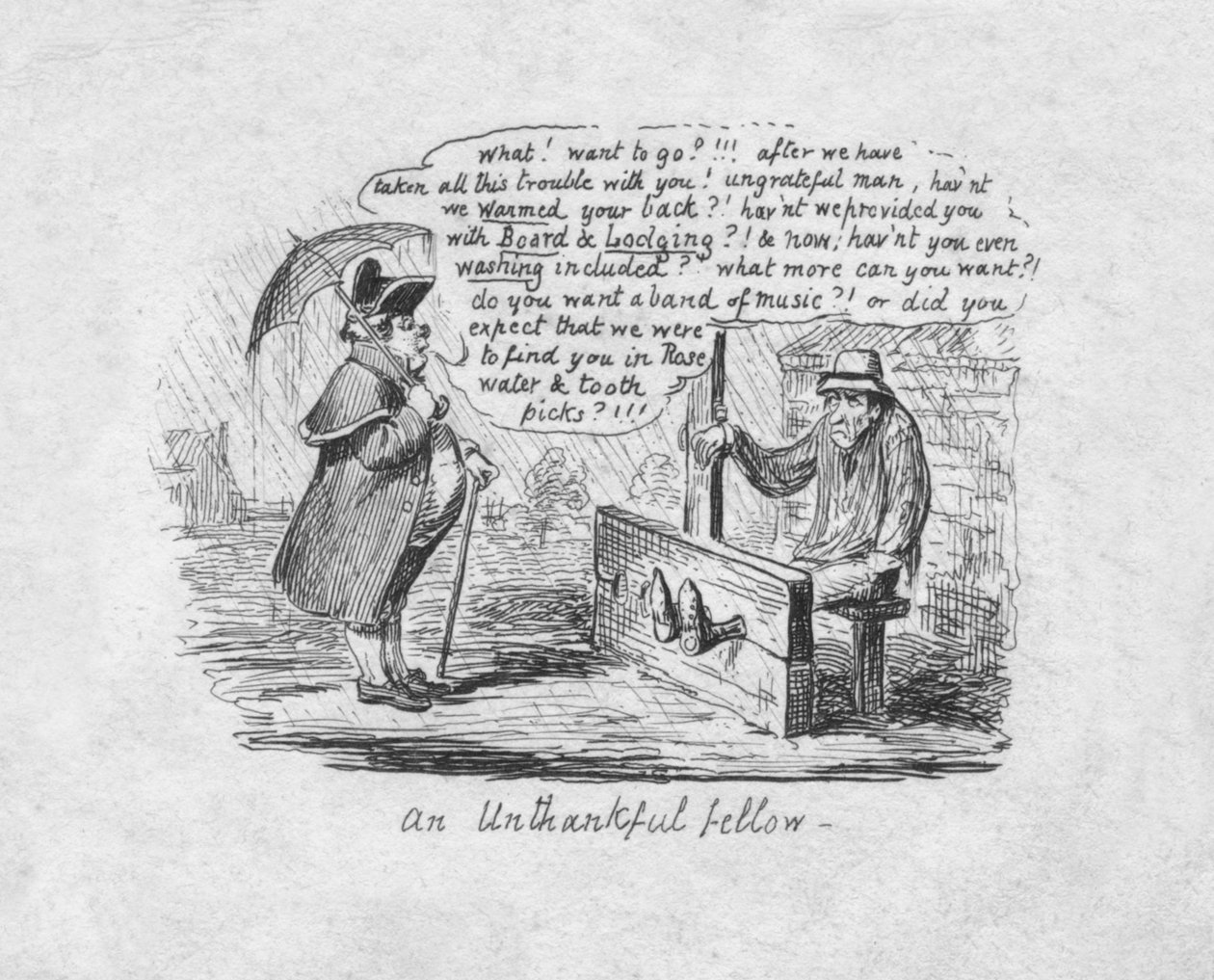 Un ingrat, 1829 - George Cruikshank
