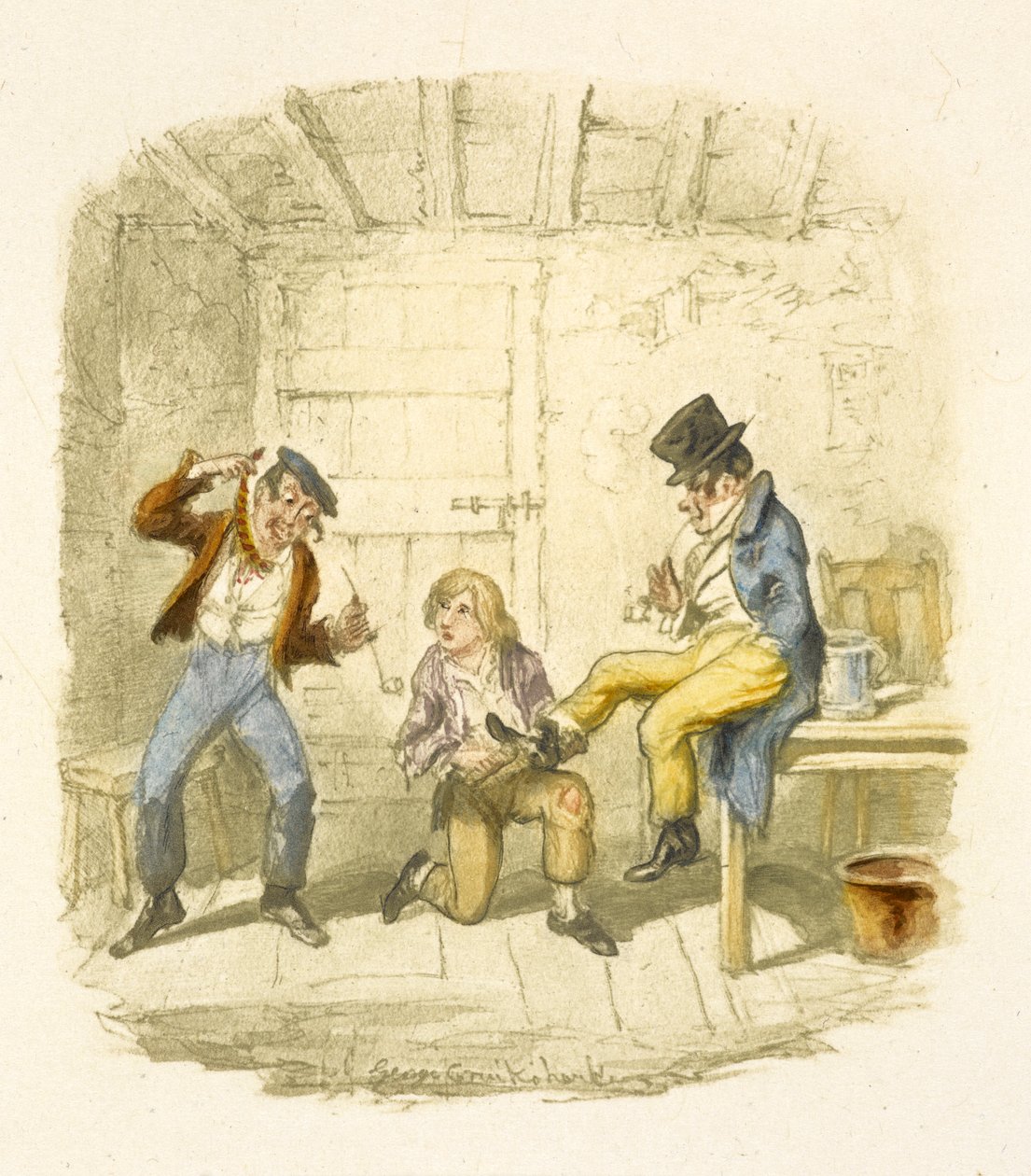 Illustration pour "Oliver Twist" - George Cruikshank