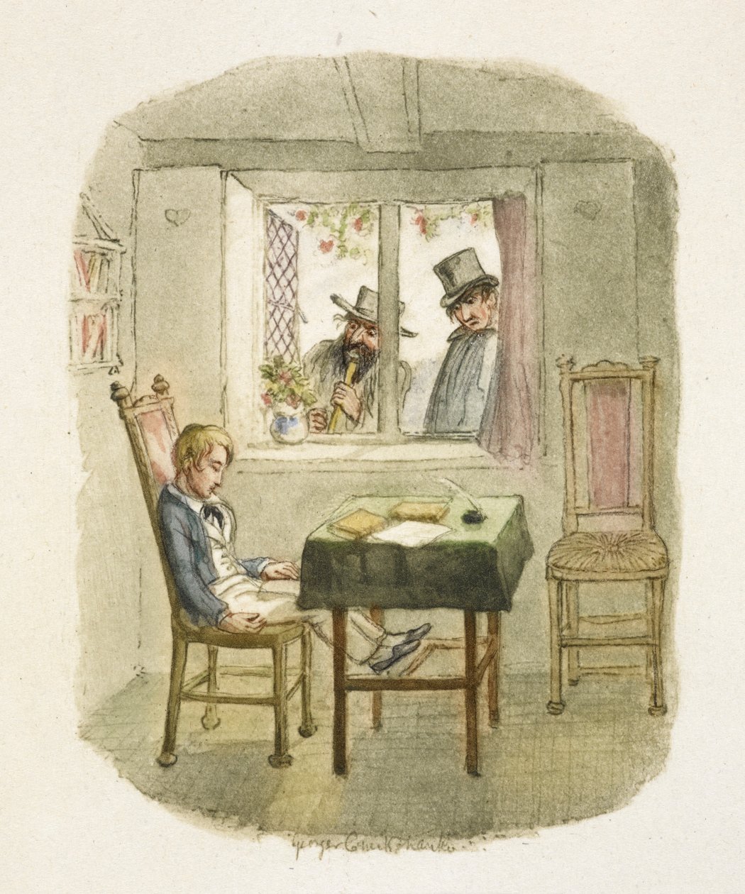 Illustration pour "Oliver Twist" - George Cruikshank