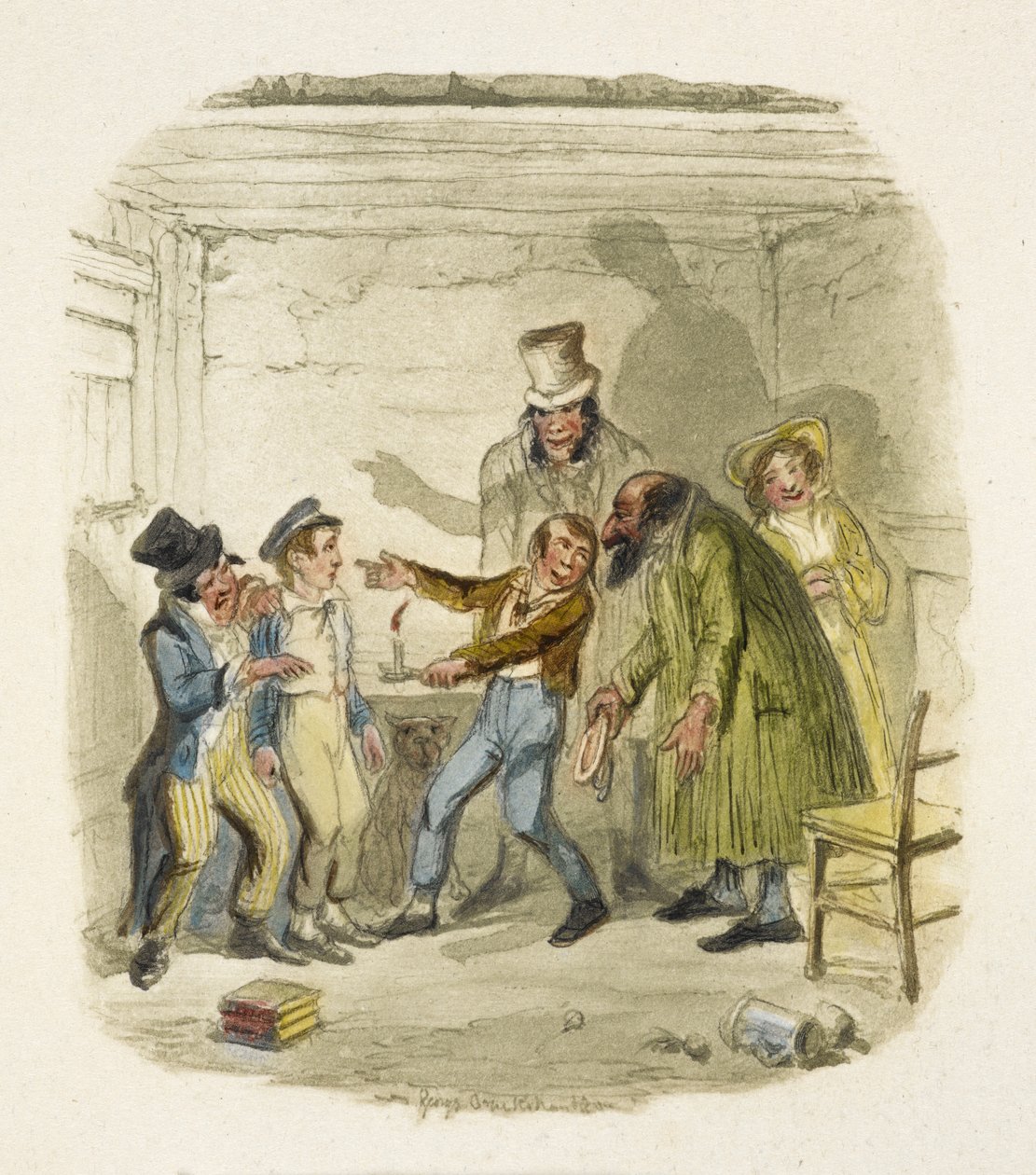 Illustration pour "Oliver Twist" - George Cruikshank