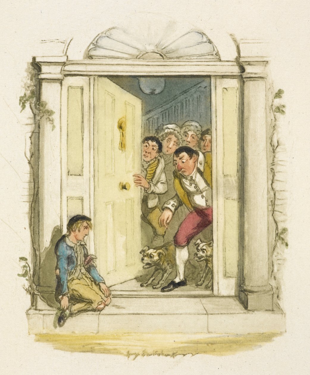 Illustration pour "Oliver Twist" - George Cruikshank