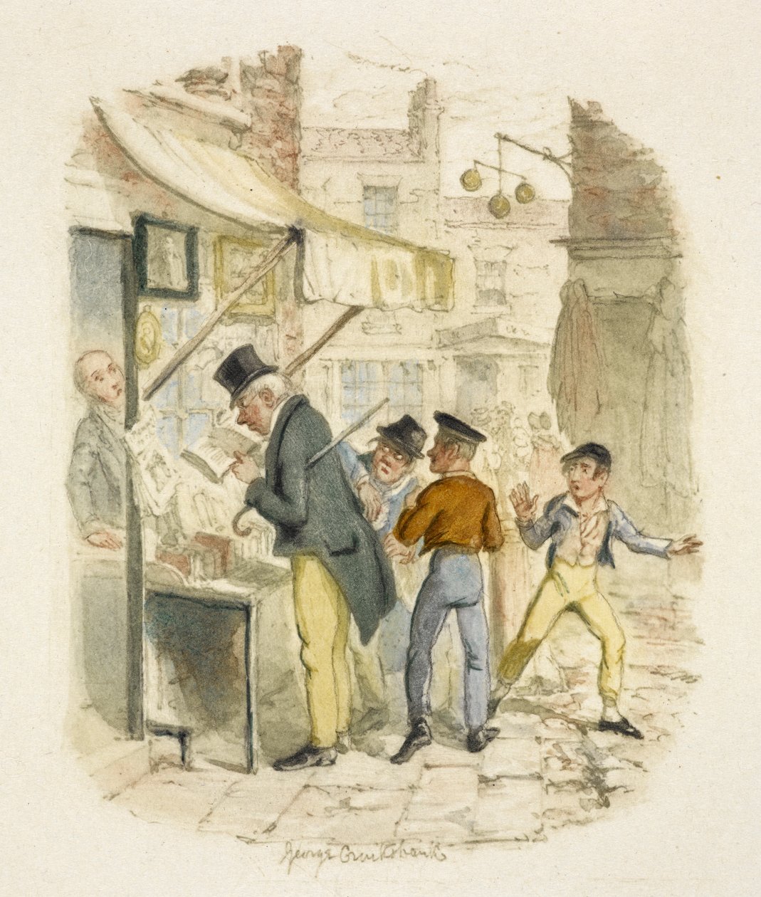 Illustration pour "Oliver Twist" - George Cruikshank