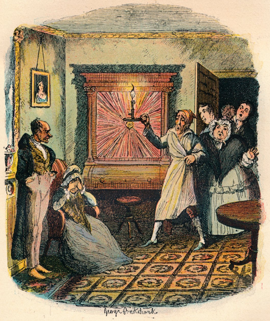 Mme Tibbs et M. Evenson, vers 1900 - George Cruikshank