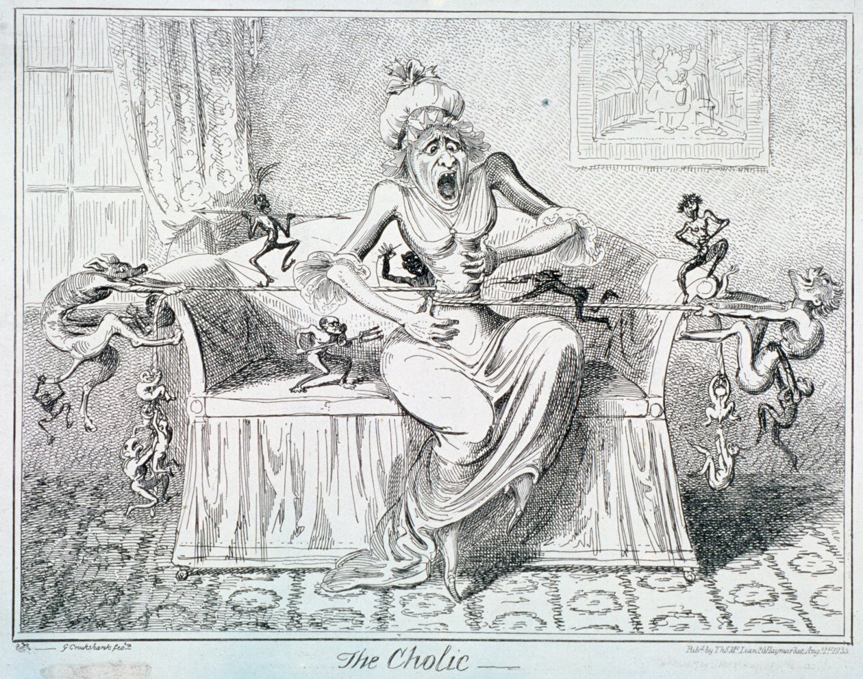 La Colique, 1835 - George Cruikshank