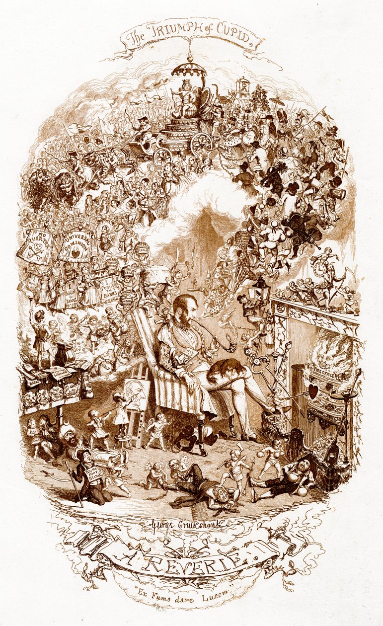 Le Triomphe de Cupidon, 19ème siècle - George Cruikshank