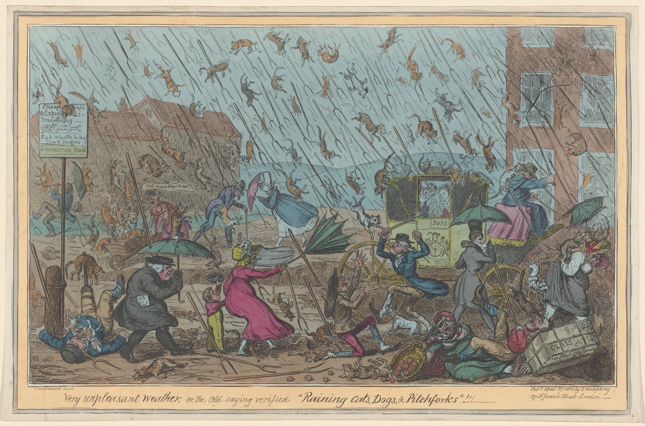Temps très désagréable - George Cruikshank