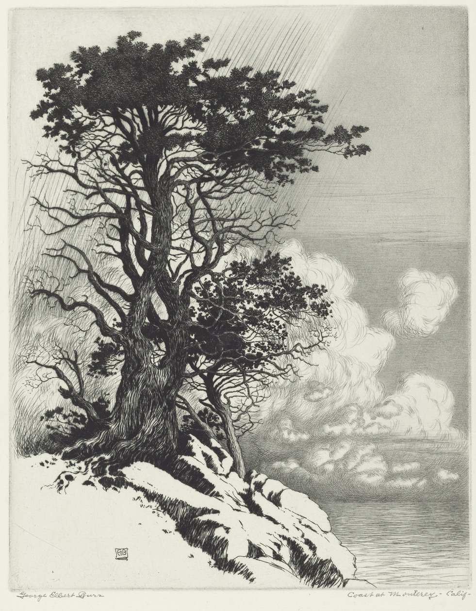 Côte à Monterey, Californie - George Elbert Burr