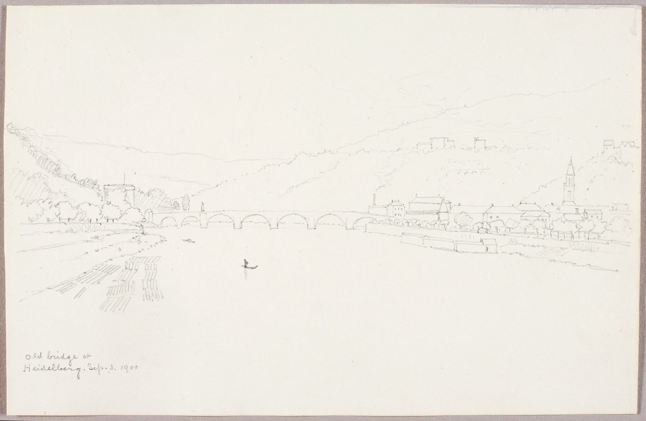 Vieux pont de Heidelburg - George Elbert Burr
