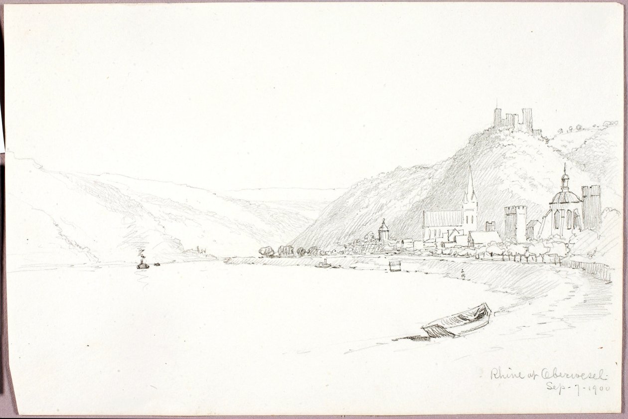 Le Rhin à Oberwesel - George Elbert Burr